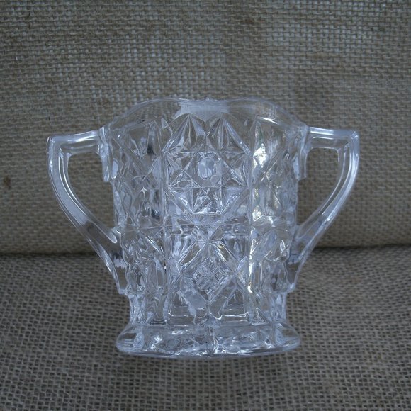 Vintage Fostoria Glass Crystal Sugar & Creamer Set - Picture 9 of 16